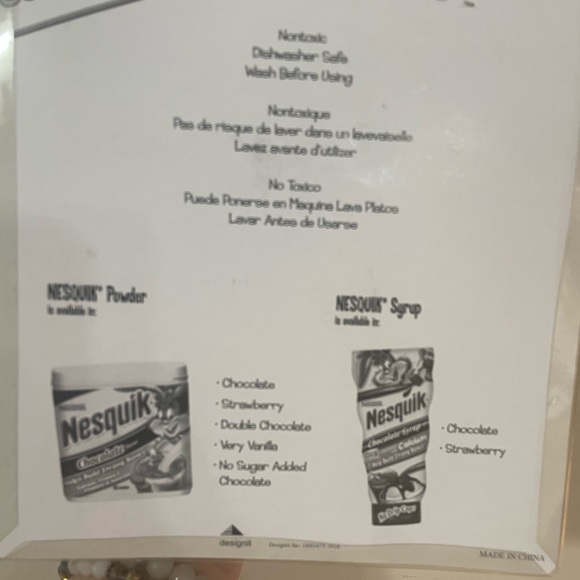 Nestlé Nesquik collectible bowl, Tumblr and spoon set… Vintage - Picture 2 of 2